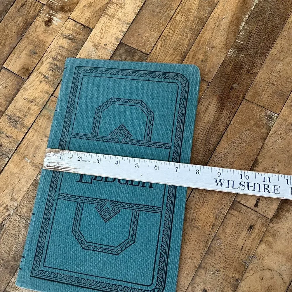 Vintage Vernon Single Entry Ledger Book #476 SEL 150 Cyan Color